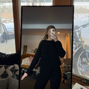 Vince Sleek Black Knit Sweater